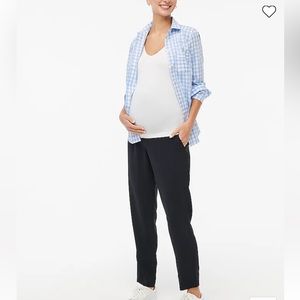 Women’s J Crew Factory Jamie Maternity Ankle Dress Pants Black Size 10 EUC